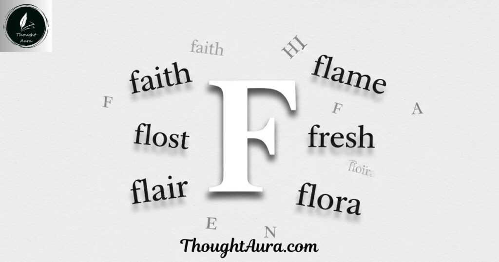 5-Letter Words That Start With F