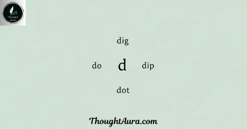 Easy and Short Words That Start With D