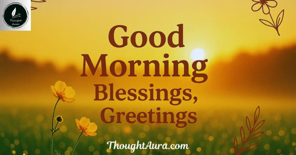 Heartfelt Good Morning Blessings