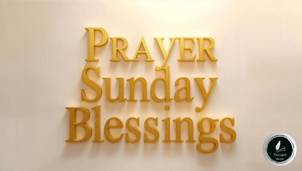 Prayer Sunday Blessings