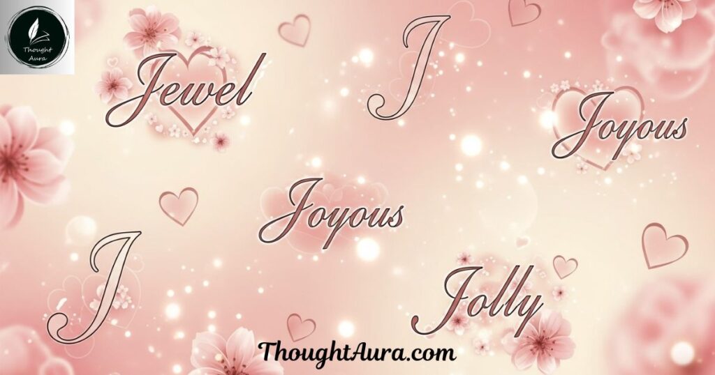 Adorable J Words That Express Love and Care