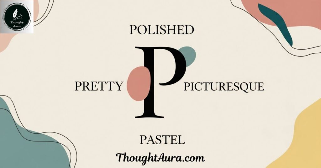 Aesthetic Adjectives Starting with P