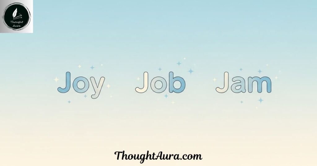 Easy and Short Words That Start With J