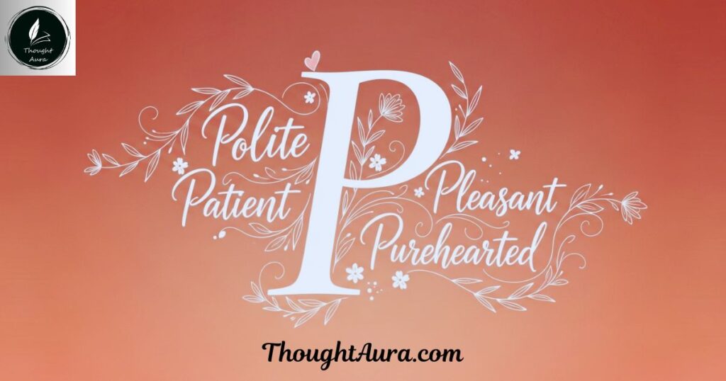 Heartwarming P Words That Spread Kindness