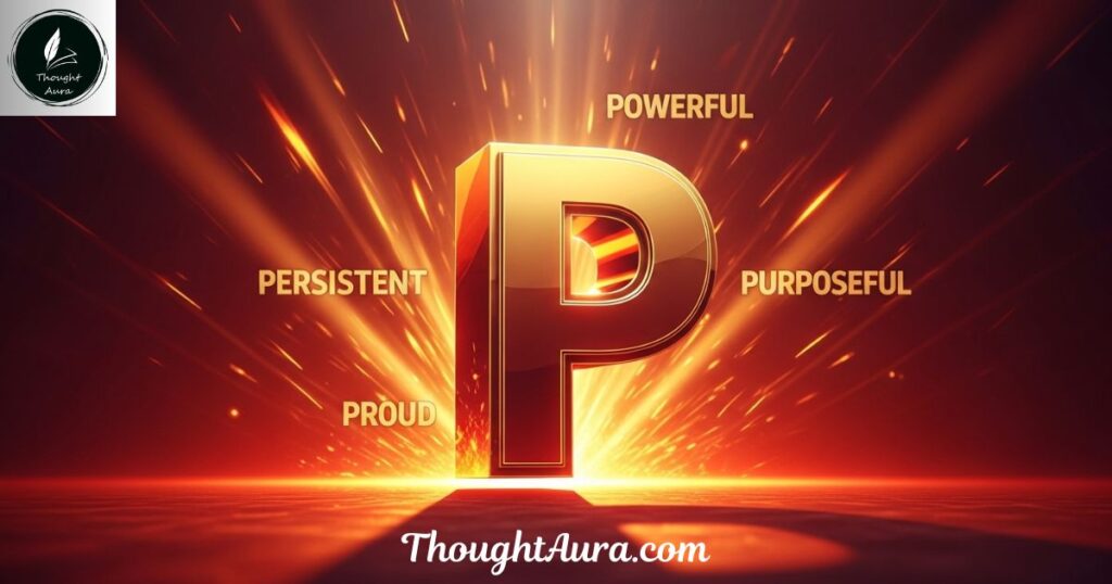 Passionate P Words for Confidence and Strength
