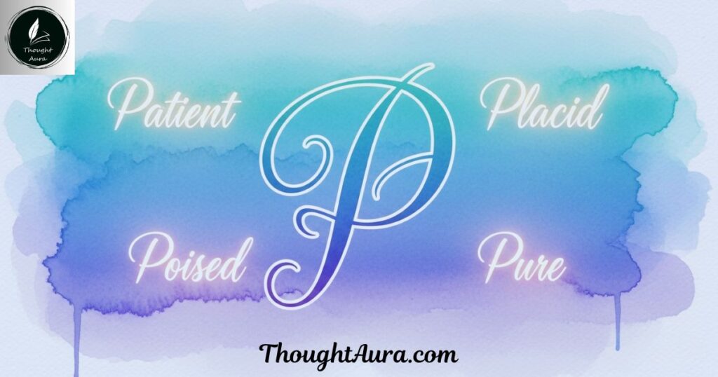 Peaceful P Words for Calm and Balance