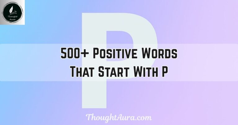 Positive Words That Start With P
