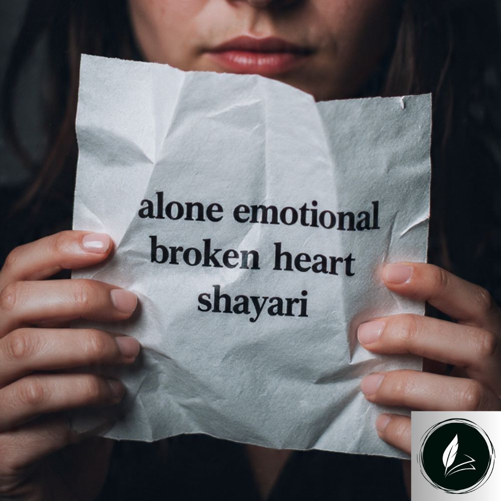alone emotional broken heart shayari